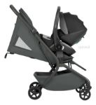 Imagen de Coche Travel System Goya Babysilla Base Isofix 360 Kikkaboo Grafito Negro