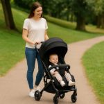 Imagen de Cochecito De Bebé Ruby Kikkaboo Carryon Compacto Liviano Black Negro
