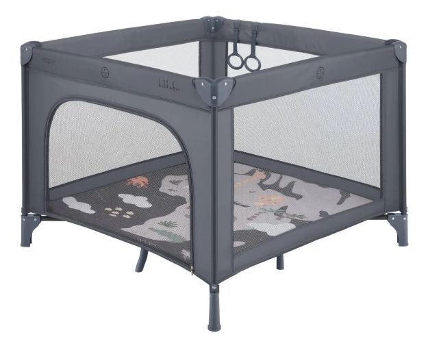 Imagen de Corral Kikkaboo Enjoy Africa Parque De Juegos 100x100x76cm Gris Oscuro África