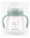 Imagen de Vasos Con Asa Y Boquilla Silicona 240ml Bebes 6 M+ Kikkaboo Verde Claro Sleepy Sheep