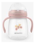 Imagen de Vasos Con Asa Y Boquilla Silicona 240ml Bebes 6 M+ Kikkaboo Rosa Pálido Hedge Hugs