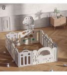 Imagen de Corral Montessori Parque Actividades Asalvo 160 X 120 X 62cm Blanco Gris Liso