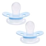 Imagen de Kit De 2 Chupetes Comfort Silicone Que Brillan En La Oscuridad, Blue Elephant Buba, De 0 A 6 Meses Blue Elefant 0-6 Meses