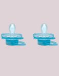 Imagen de Kit De 2 Chupetes Comfort Silicone Que Brillan En La Oscuridad, Blue Elephant Buba, De 0 A 6 Meses Blue Elefant 0-6 Meses