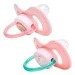 Imagen de 2 Chupetes Buba De Silicona, De 0 A 6 Meses, Tamaño Cómodo, 1, Ventilado, Color Unicornio Rosa, Período De Edad De 0 A 6 Meses Mochila Unicornio Rosa 0-6 Meses