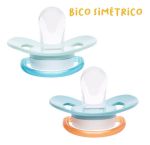 Imagen de Boquilla Cómoda De Silicona Para Chupetes Buba De 0 A 6 Meses, Tamaño 1, Color Azul Dinosaurio Azul/verde 0-6 Meses