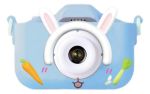 Imagen de Mini Cámara Digital Para Niños 6 Años+ Pantalla 2 Pulgadas Conejo Celeste