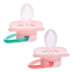 Imagen de Kit De 2 Chupetes Comfort Silicone Que Brillan En La Oscuridad, Color Rosa, Unicornio Buba, De 6 A 12 Meses Mochila Unicornio Rosa 6-12 Meses