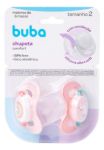 Imagen de Kit De 2 Chupetes Comfort Silicone Que Brillan En La Oscuridad, Color Rosa, Unicornio Buba, De 6 A 12 Meses Mochila Unicornio Rosa 6-12 Meses