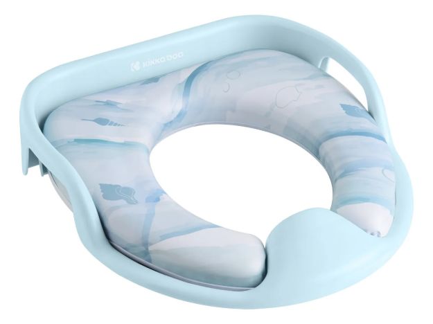 Imagen de Asiento Adaptador De Inodoro Para Bebés 18m+ Kikkaboo Sea Azul Claro Sea Shell Blue