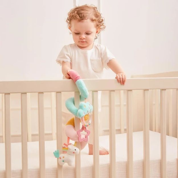 Imagen de Colgante Sensorial Espiral Con Mordillos Bebes 4m+ Buba Rosa