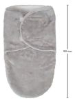 Imagen de Saco Sobre Dormir Super Suave Con Velcro Swaddle Buba Bebes Gris Ambos Lados
