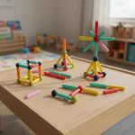 Imagen de Bloques Magneticos Para Armar Barra Construccion Magnetic Sticks 64 Piezas Juego Imantado Niños Niñas Hard Comex