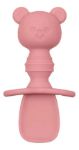 Imagen de Set Cubiertos Silicona Primeras Comidas Bebes 6m+ Buba Rosa Osito