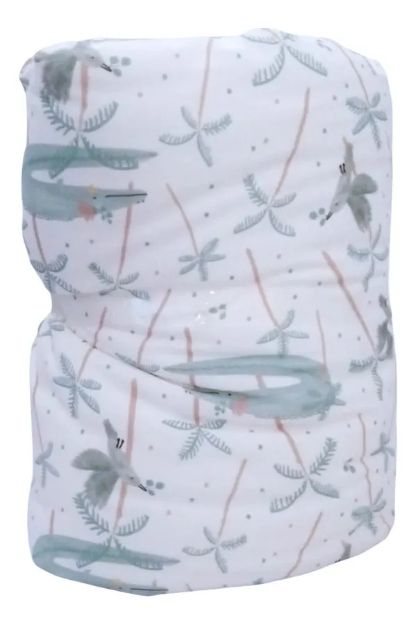 Imagen de Manta Edredon Reversible Infantil La Millou 140x110cm Forest Forest Blanco