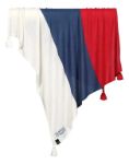 Imagen de Manta Tejida Arullo Rebozo La Millou Tejido Bambu Bebes Honey Rojo/blanco/azul