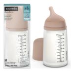 Imagen de Mamadera Biberon Anticólico Zero 270ml Tetina Flujo Medio Marrón