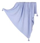 Imagen de Manta Rebozo Tejida Bambu Bebes Tuscany La Millou 85x85cm Tuscany Sky Azul Acero
