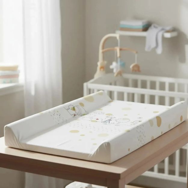 Imagen de Cambiador Rigido Acolchado Para Cunas 50x71cm Lorelli Bebes Beige Safari