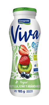 Imagen de Yogurt Conaprole Viva Frutilla Kiwi y Arandanos 185 gr