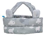 Imagen de Casco Protector De Cabeza Bebes De Tela Con Velcro Buba Gris Unisex