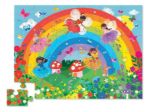 Imagen de Puzzle 36 Pzas Rompecabezas Arcoiris Hadas Flores Crocodile