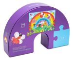 Imagen de Puzzle 36 Pzas Rompecabezas Arcoiris Hadas Flores Crocodile