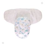 Imagen de Saco Sobre Dormir Super Suave Con Velcro Swaddle Buba Bebes Celeste Ambos Lados