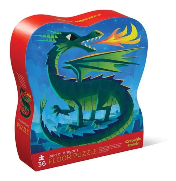 Imagen de Rompecabeza De 36 Pzs - Tierra De Dragones - Crocodile Creek