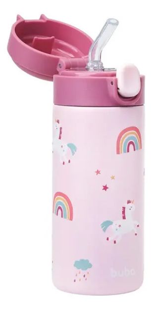 Imagen de Vaso Para Bebé Buba 20395 Unocornio, Antigoteo, Color Rosa, 350 Ml Edredón Unicornio
