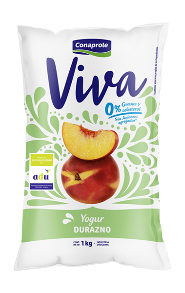 Imagen de Yogurt Conaprole Viva Durazno 1l