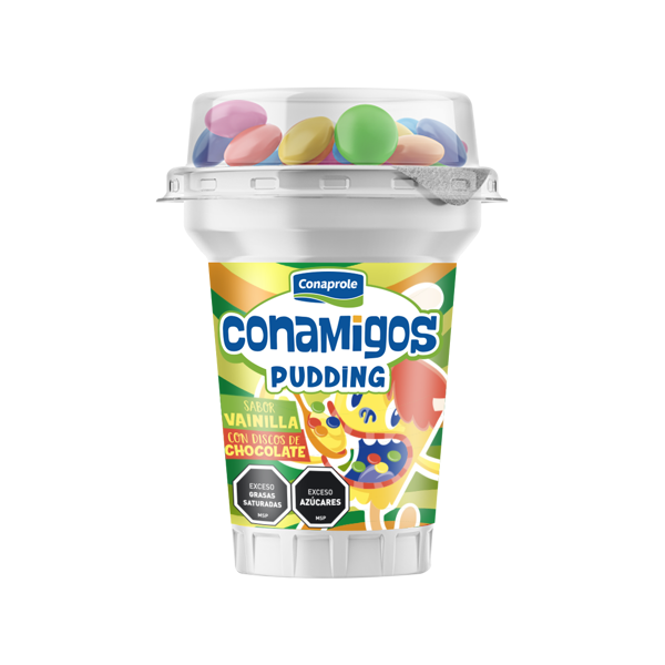 Imagen de Postre Conamigos Pudding Vain.c/discos Chocolate