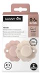 Imagen de Pack 2 Chupetes Fisio Sx Pro 0-6m Suavinex - Wonderland Color Rosa Período De Edad 0-6 Meses