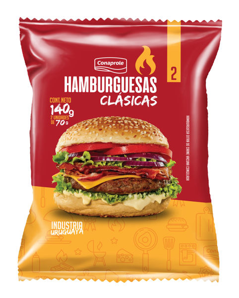 Imagen de Hamburguesa X2 Clasica Conaprole 167g