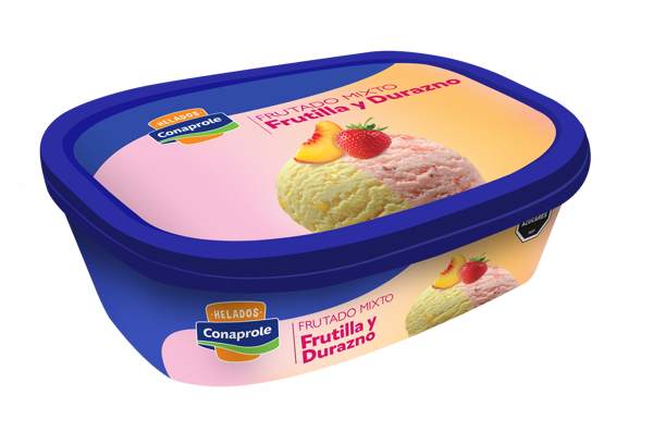 Imagen de Helado Conaprole Mixto Frutilla y Durazno 1l