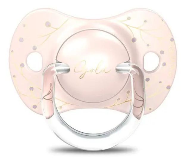 Imagen de Chupete 0-6 Meses Fisiológico Sx Pro Silicona Suavinex Gold Color Rosa Floreado