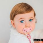 Imagen de Chupete 0-6 Meses Fisiológico Sx Pro Silicona Suavinex Gold Color Rosa Floreado