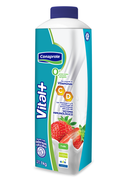 Imagen de Yogurt Conaprole Vital+ Inmunidad Light Frutilla 1 lt