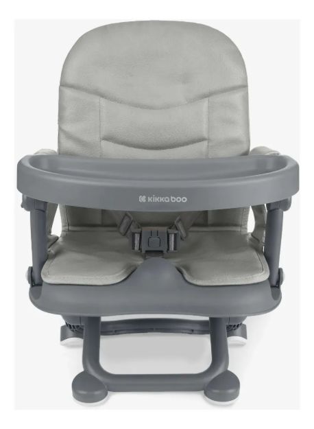 Imagen de Asiento Silla De Comer Pappo Kikkaboo Elevador Portatil Color Gris Oscuro Darkgrey