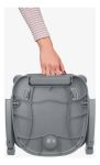 Imagen de Asiento Silla De Comer Pappo Kikkaboo Elevador Portatil Color Gris Oscuro Darkgrey
