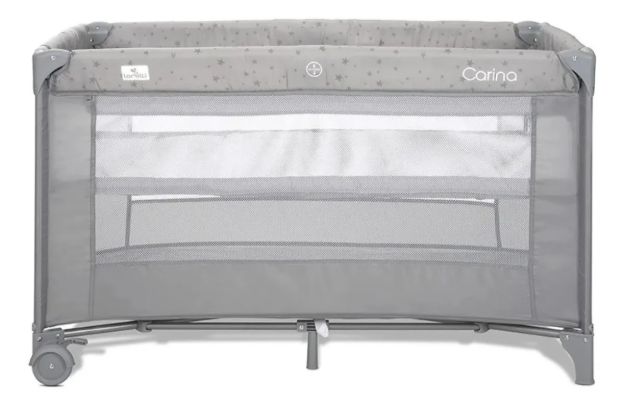 Imagen de Practicuna Kikkaboo So Gifted Deluxe 2 Niveles Plegable Gris Con Ruedas Carina Lorelli