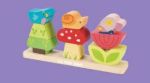 Imagen de Juego Jardín Encastre Apilable Didáctico Madera Bebes 12m+ Multicolor