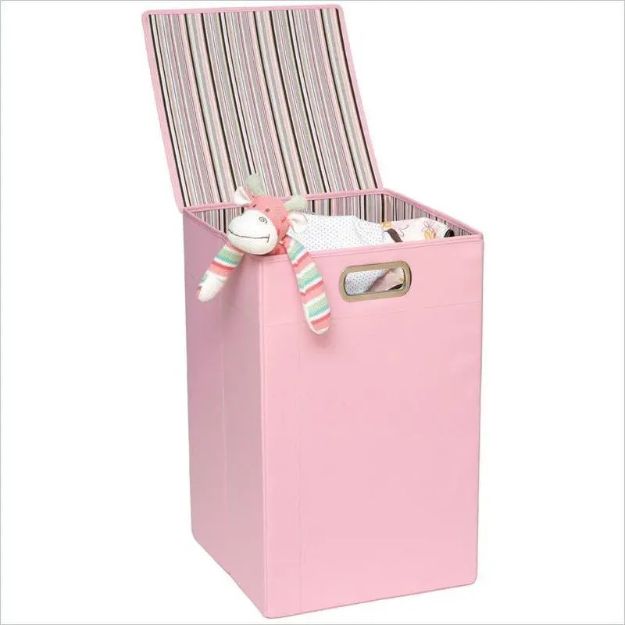 Imagen de Caja Organizador Juguetes Ropas Niños Bebés Color Rosa
