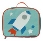 Imagen de Luncheras Térmicas Jjcole Cohete Escuela Niños Impermeables Celeste