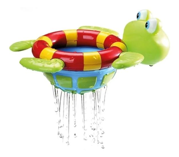 Imagen de Tortuga Juguete Para El Baño Colador Bebés Nuby Agua Verde Tortuga