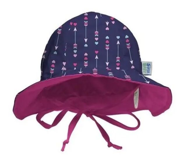 Imagen de Capelina Para Nena Impermeable Con Protección Uv Playa Baño Violeta 0-6 Meses