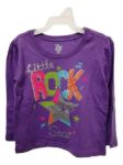 Imagen de Remera Mangas Largas Rock Púrpura Algodón Para Niñas Violeta 2t Liso