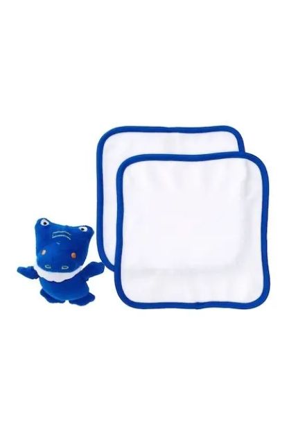Imagen de Pack De 2 Toallitas De Cola Nuby Con Peluche Para Bebes