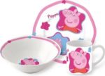 Imagen de Set 3 Piezas Plato, Bowl Y Taza Peppa Pig Para Nenas Rosa Liso