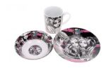 Imagen de Juego De Platos Y Taza Monster High School Para Niños Negro Liso